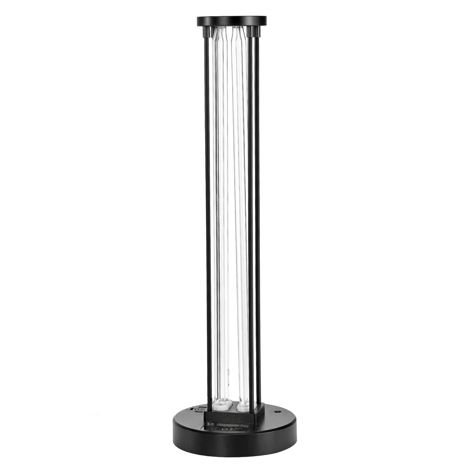 Alt View 5. VEVOR - UV Light, 110W Ultraviolet Lamp with Ozone Purifier, UVC Lamp with 30/60/120 Minutes 3-Gear Timer and Remote Control - Black.