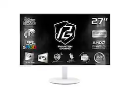 ASRock - Phantom Gaming 27" FHD 240Hz IPS 1ms FreeSync Premium Monitor w/ Adjustable Stand PG27FFS2E-W - White