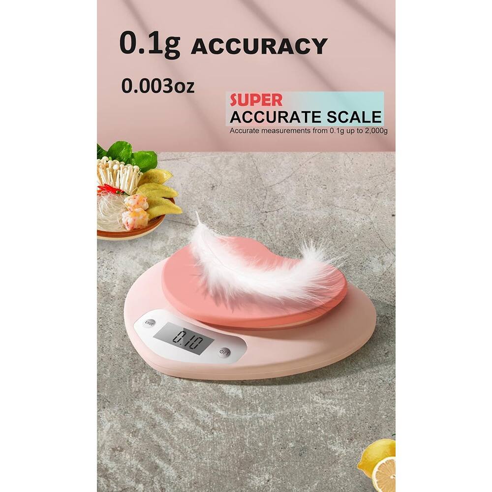 0.1g ACCURACY  
0.003oz  

SUPER ACCURATE SCALE  
Accurate measurements from 0.1g up to 2,000g