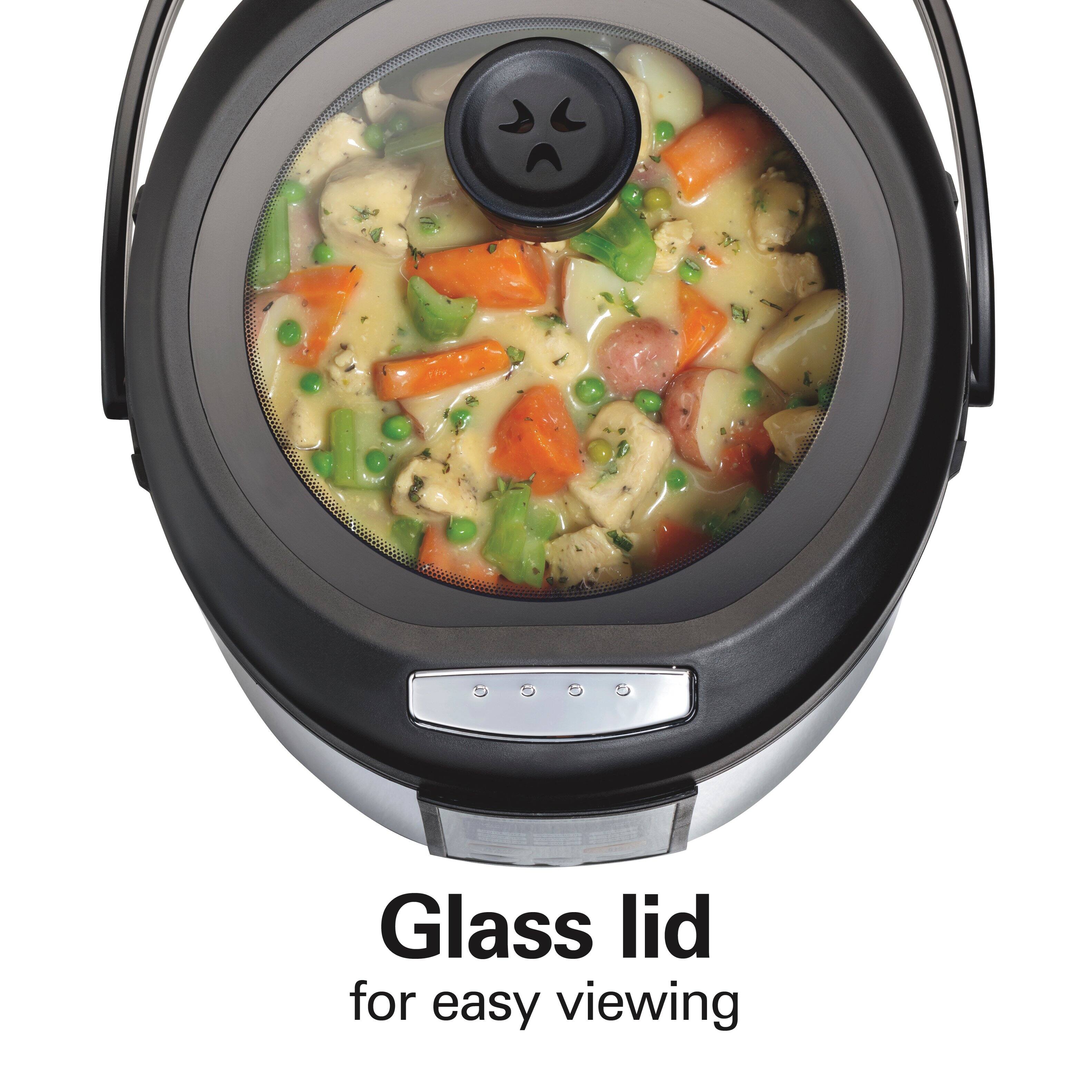 Glass lid for easy viewing