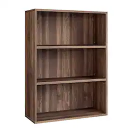 Songmics Home - Bookshelf, 3-Tier Bookcase, Book Shelf, Open Storage Shelf, 9.4 x 23.6 x 32 Inches, for Living Room, Home Office - Natural Walnut