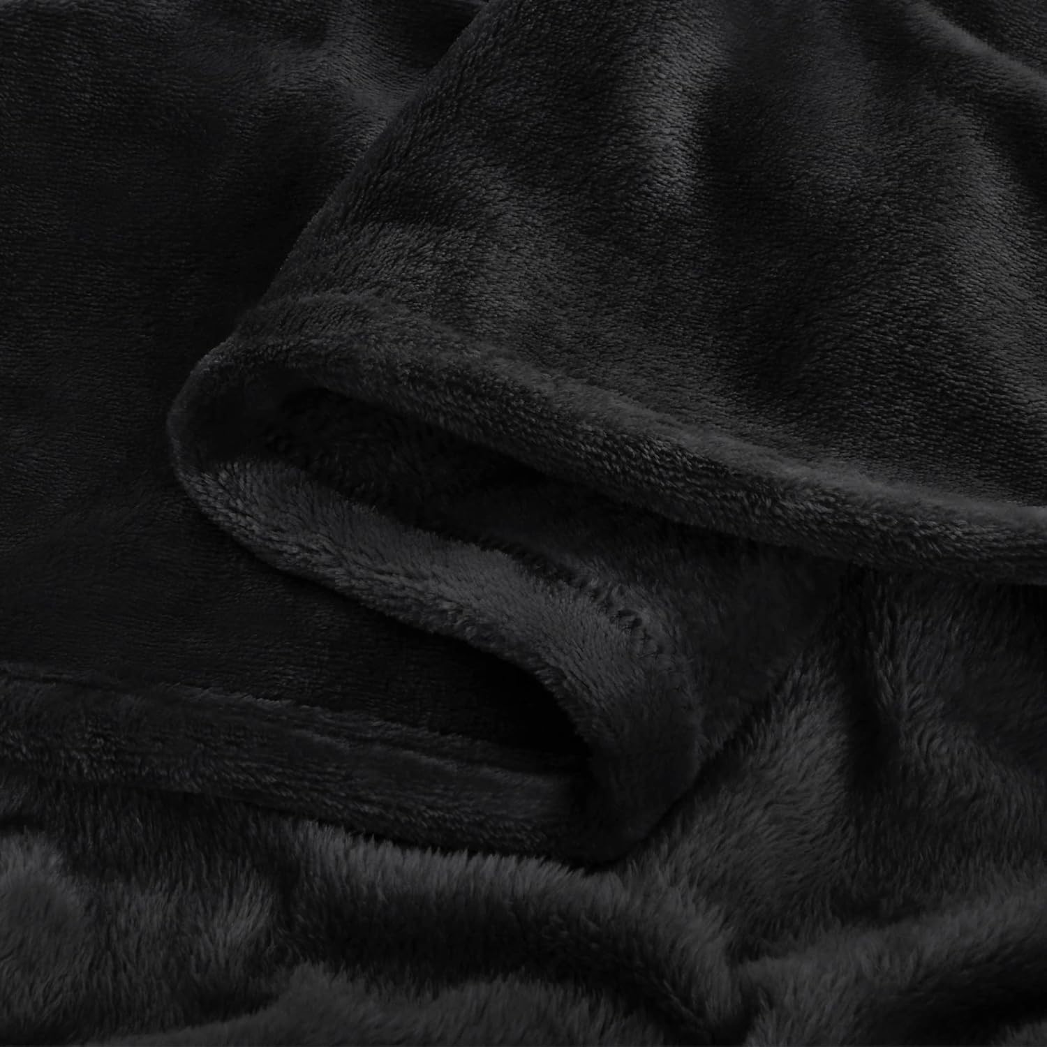 Alt View 5. blue - Paaaawaters Fleece Blanket Black Throw Blankets for Couch & Bed, Luxury Plush Cozy Fuzzy Blanket 50x60 inches - color:BurntOrange+size:King(108"x90").