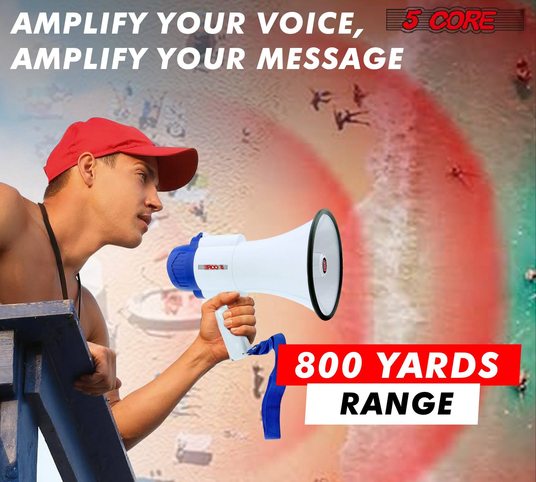AMPLIFY YOUR VOICE,  
AMPLIFY YOUR MESSAGE  

5 CORE  

800 YARDS RANGE