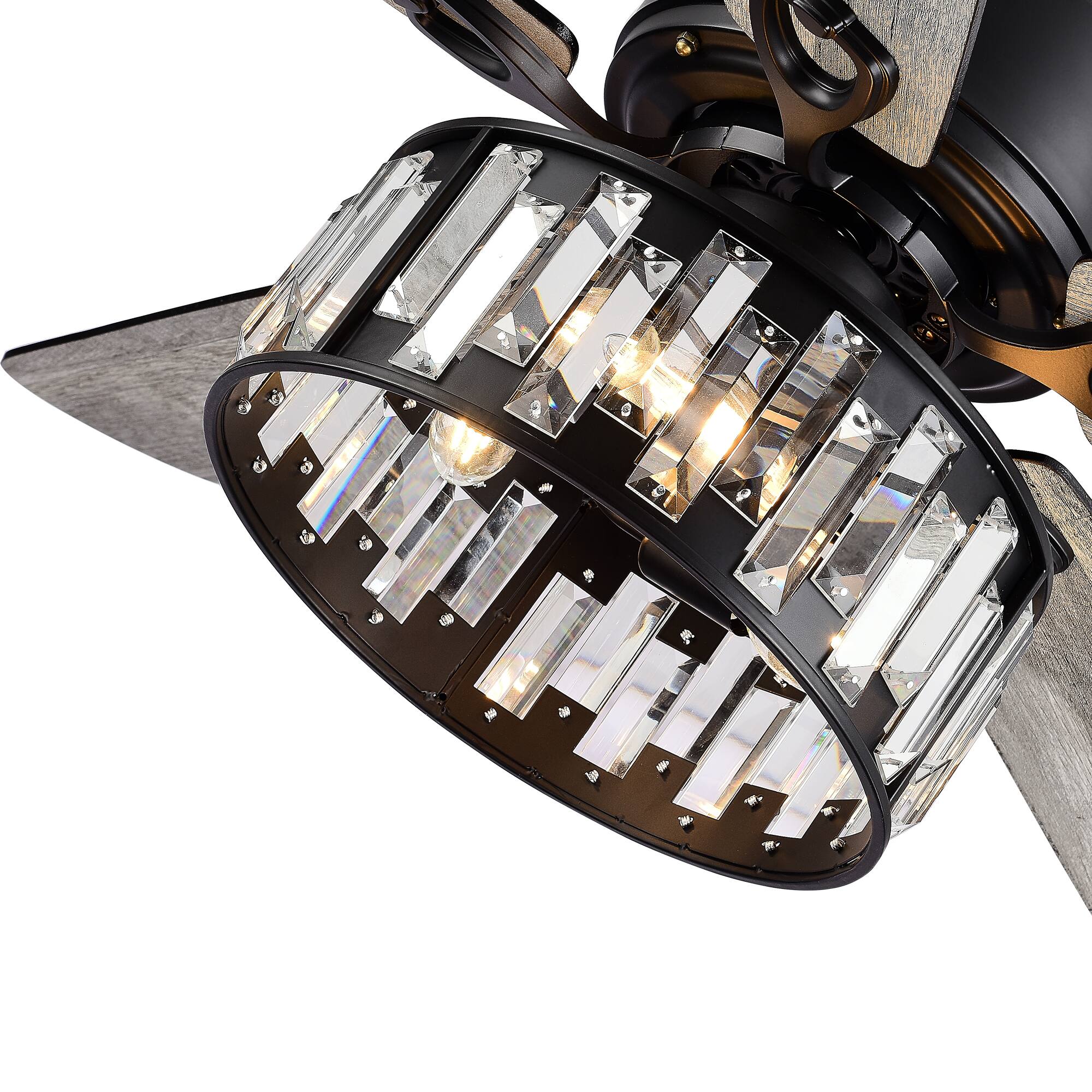 Alt View 8. Breezary - Breezary 52-In Modern Ceiling Fan with 5 Plywood Blades, DC Motor, 5''/10'' Downrods, 6-Speed Remote Control & Timer - Matte Black.