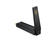 Front. MSI - MSI AXE5400 WiFi 6 Tri-Band USB Adapter - 5400 Mbps, USB 3.2, MU-MIMO, Antenna, WPA3.