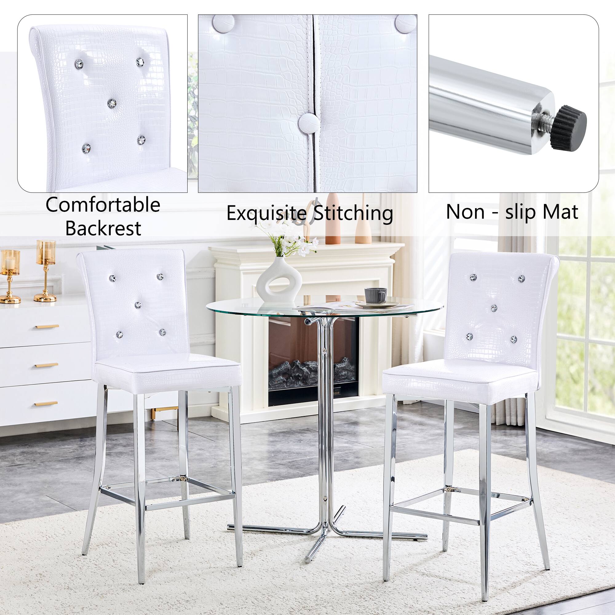 Comfortable Backrest  
Exquisite Stitching  
Non-slip Mat