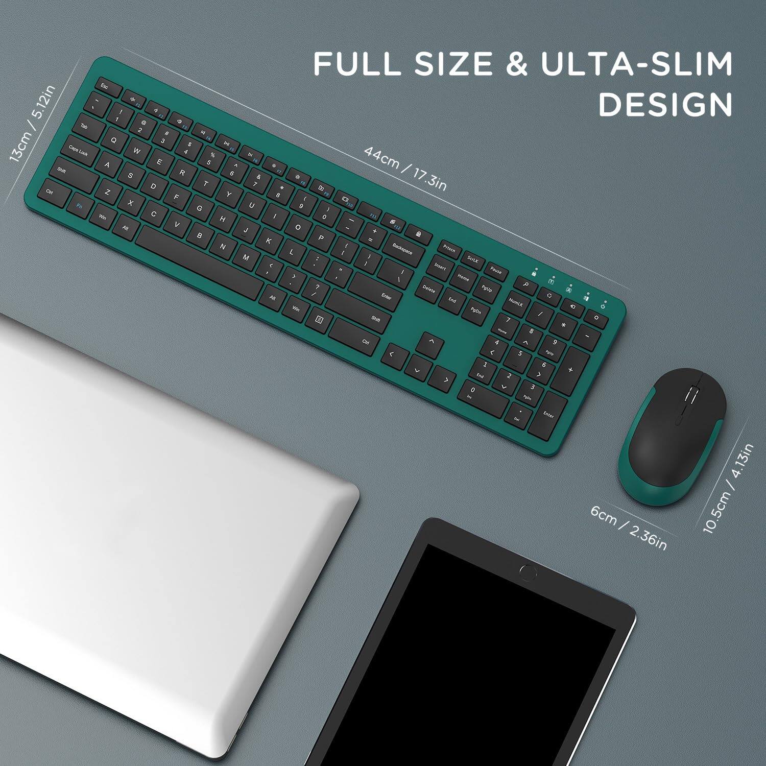 FULL SIZE & ULTA-SLIM DESIGN

13cm / 5.12in
44cm / 17.3in
6cm / 2.36in
10cm / 4.13in