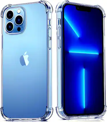 Front. Entronix - Entronix Clear TPU Case for iPhone 13 Pro Max - Flexible and Durable Protection - Clear.