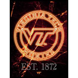 Fan Creations - Virginia Tech Hokies 12'' x 16'' Framed Circle Logo Print - Black