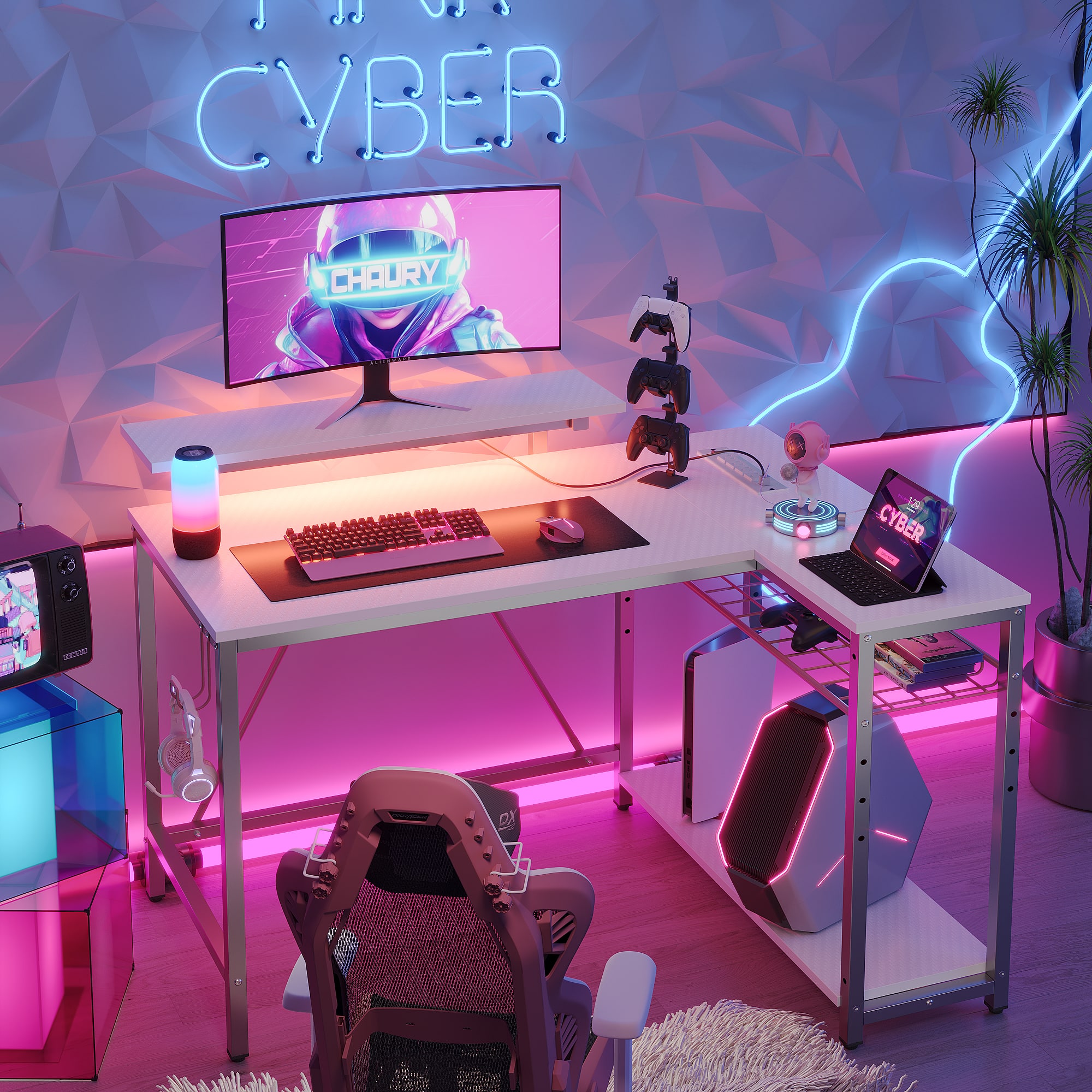 The text on the image reads "Cyber Chaury."