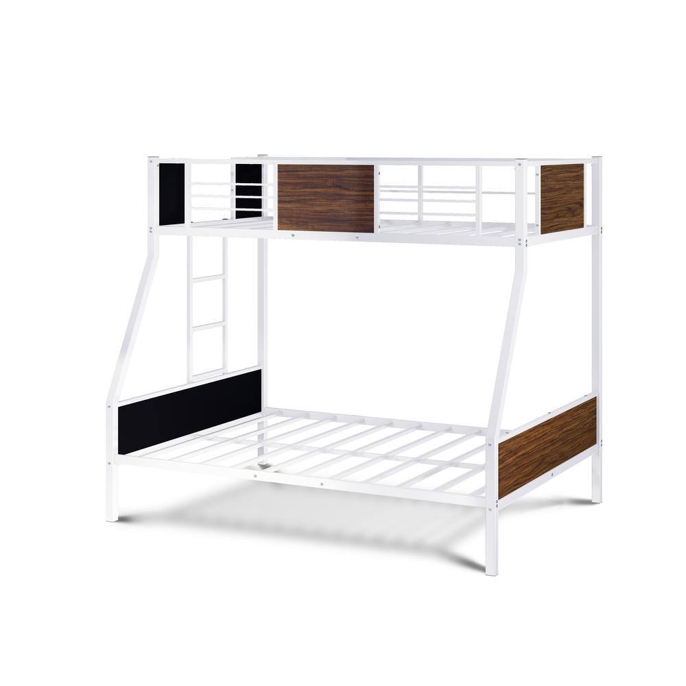 Back. East West Furniture - Jackson Full Twin Bunk Bed - White.