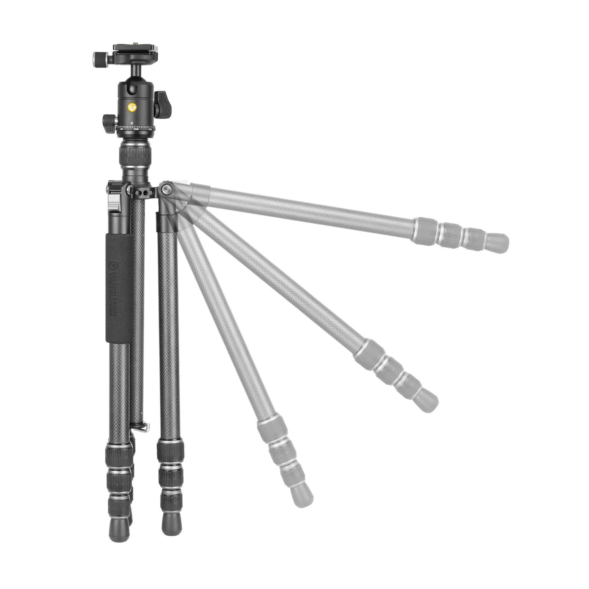Back. Vanguard - Vanguard Vesta GO 264CB Ultra Lightweight Carbon Fiber Travel Tripod.