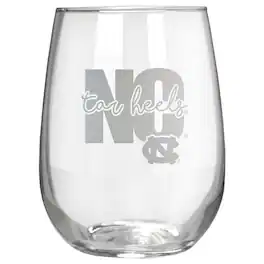 Great American Products - North Carolina Tar Heels Etched 17oz. City Stemless Wine Glass - Multicolor