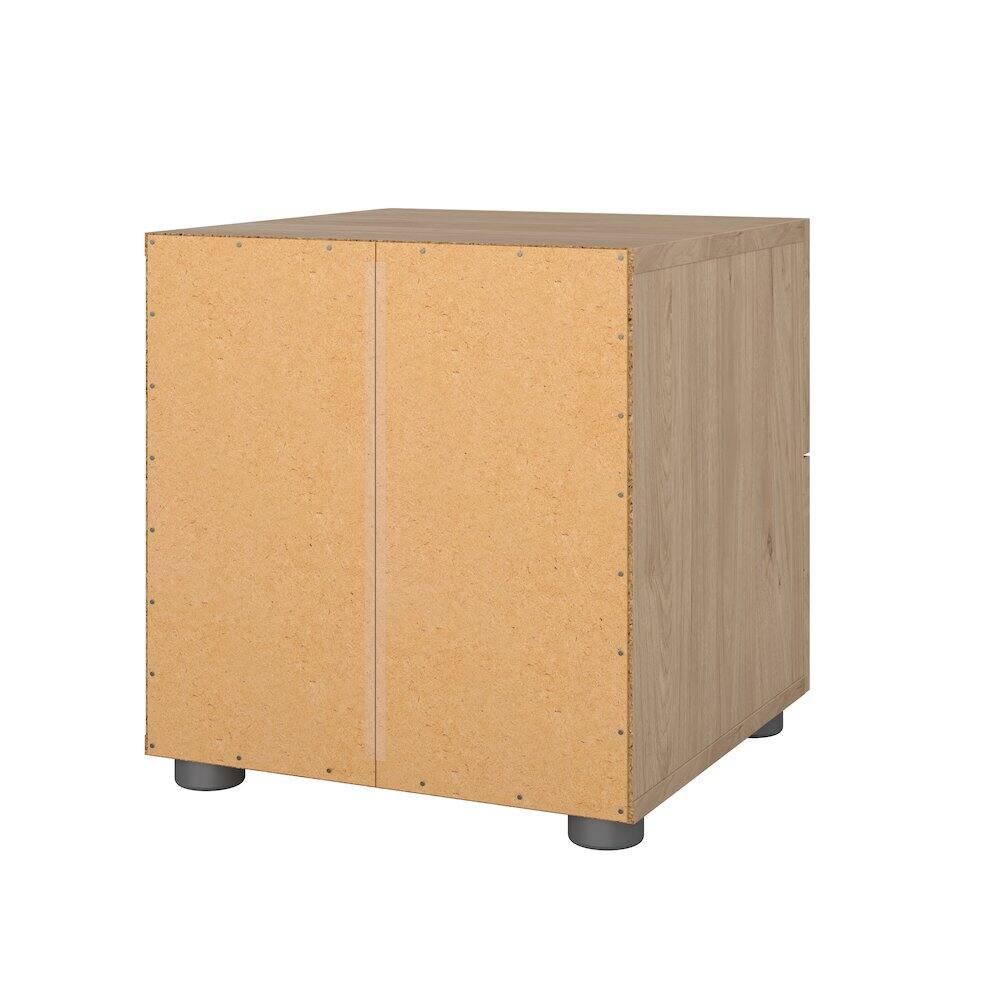 Alt View 5. Tvilum - Pepe 2 Drawer Nightstand, Jackson Hickory - Brown.