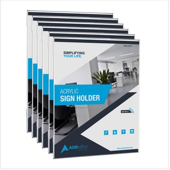 SIMPLIFYING YOUR LIFE, ACRYLIC SIGN HOLDER, 8.5X11, ADIRoffice, WWW.ADIROFFICE.COM