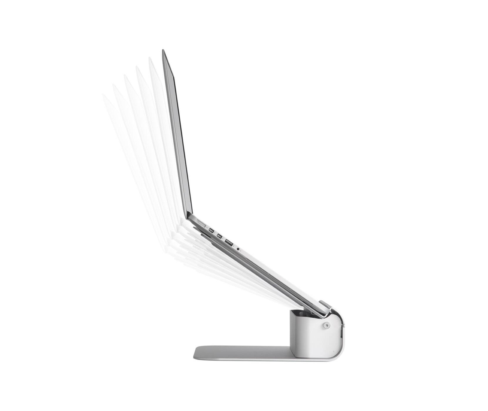 Alt View 13. Rain Design - Rain Design iLevel2 Adjustable Height Laptop Stand - Silver.