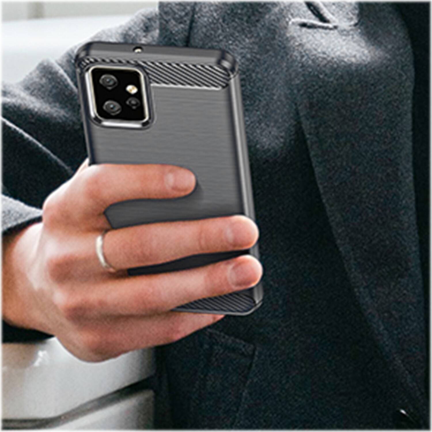 Alt View 17. SaharaCase - Anti-Slip Series Case for Motorola G Power 5G (2023) - Black.