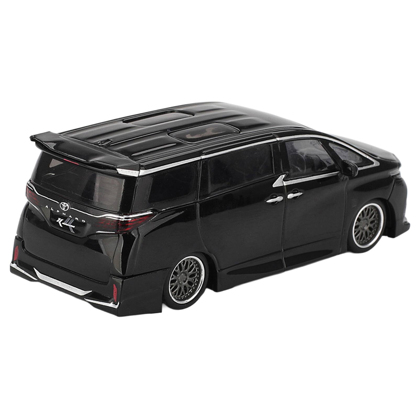 Alt View 2. True Scale Miniatures - Toyota Alphard 40 KUHL Van RHD (Right Hand Drive) Black Limited Edition 1/64 Diecast Model Car by Mini GT.