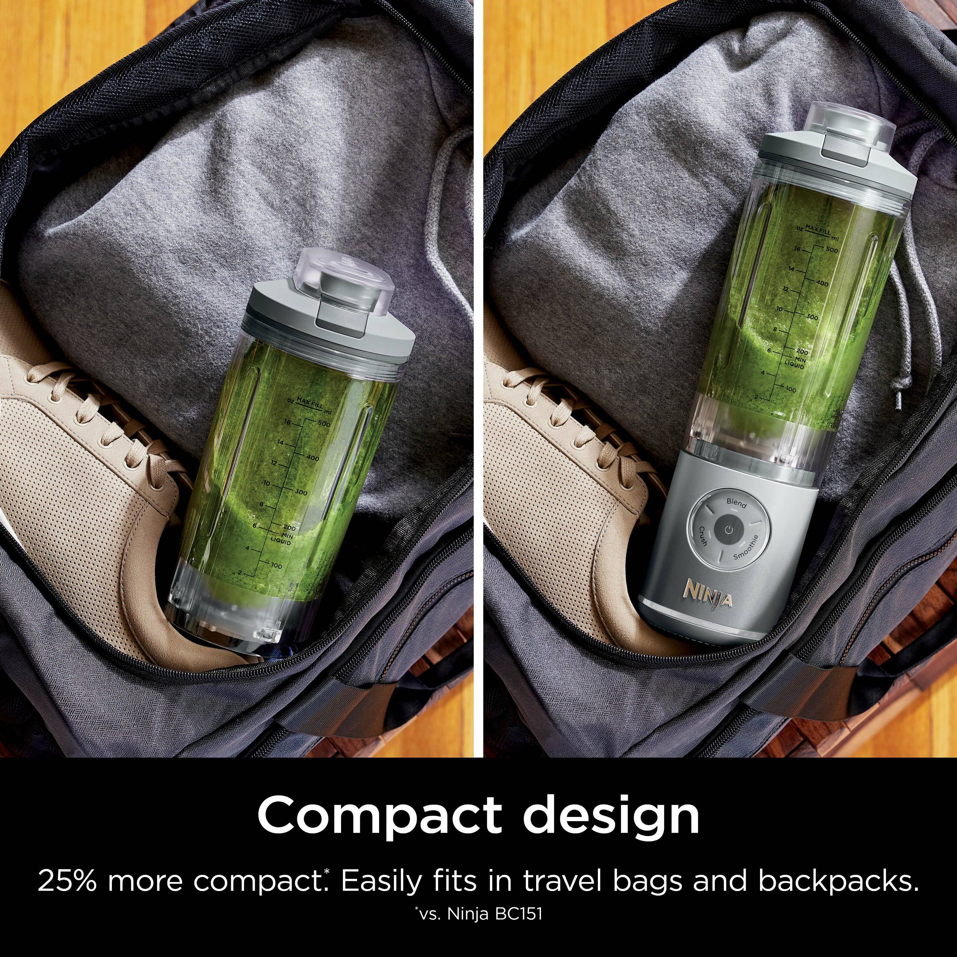 Compact design 25% more compact: Easily fits in travel bags and backpacks. vs. Ninja BC151