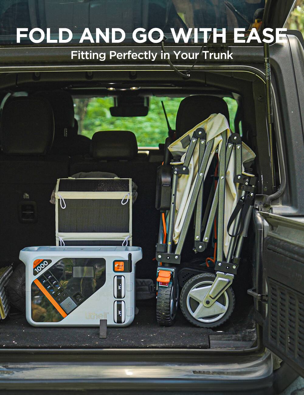 FOLD AND GO WITH EASE
Fitting Perfectly in Your Trunk
Eclair 1000 S I - Lithell
