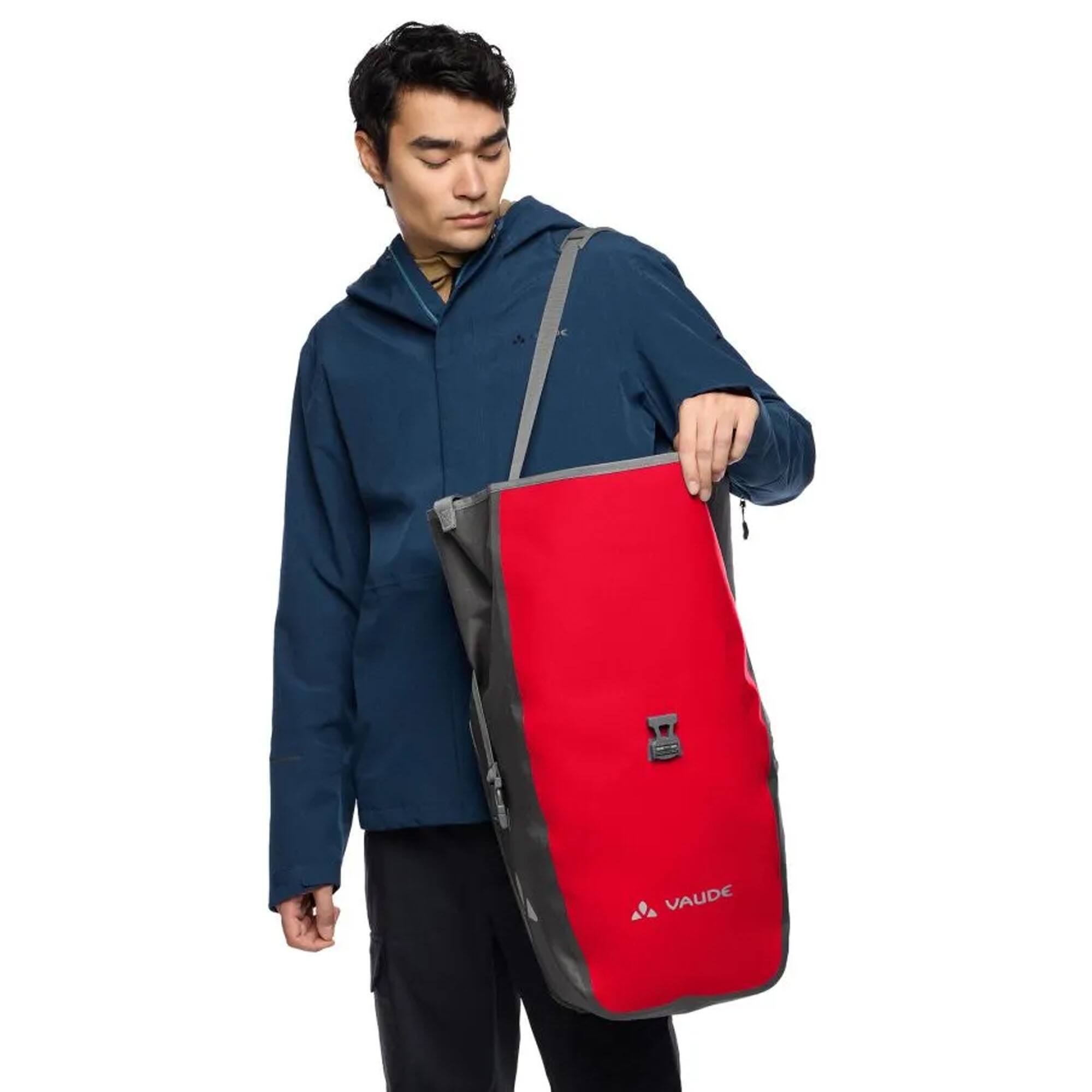 Alt View 4. VAUDE - Vaude Aqua Back Single Rear Bike Bag - Red - Red.