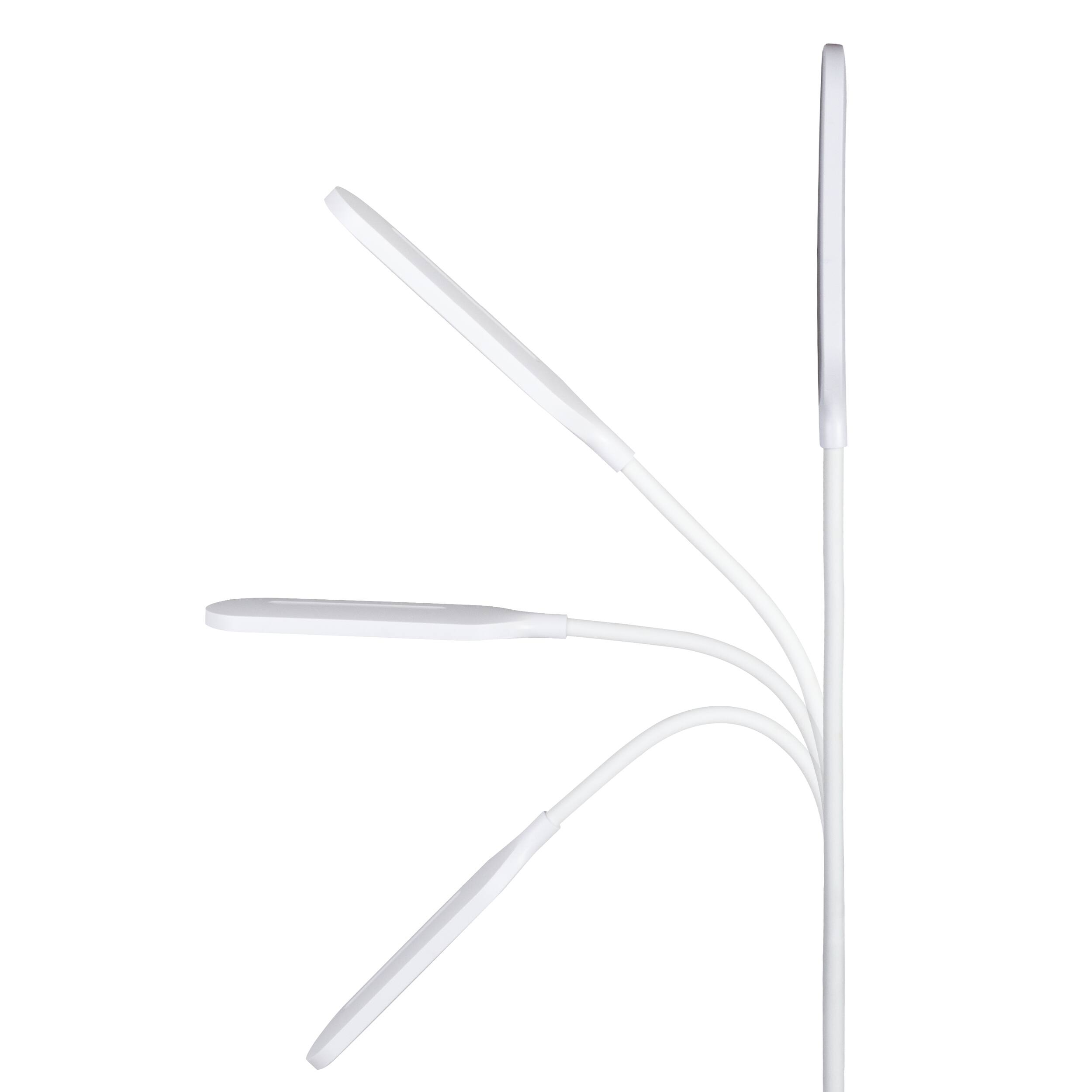 Alt View 5. OttLite - LED Desk Light with Multi-Device Charging Station - White.