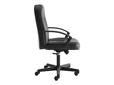 Alt View 2. HON - HON SofThread Leather High-Back Executive Chair, Center-Tilt, Fixed Arms, Black (BSXVL601SB11) - Black.