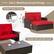 2-in-1 Multifunctional Design Double Chaise Lounge: 2-level backrest adjustment, 4 Double Sofa with Side Table