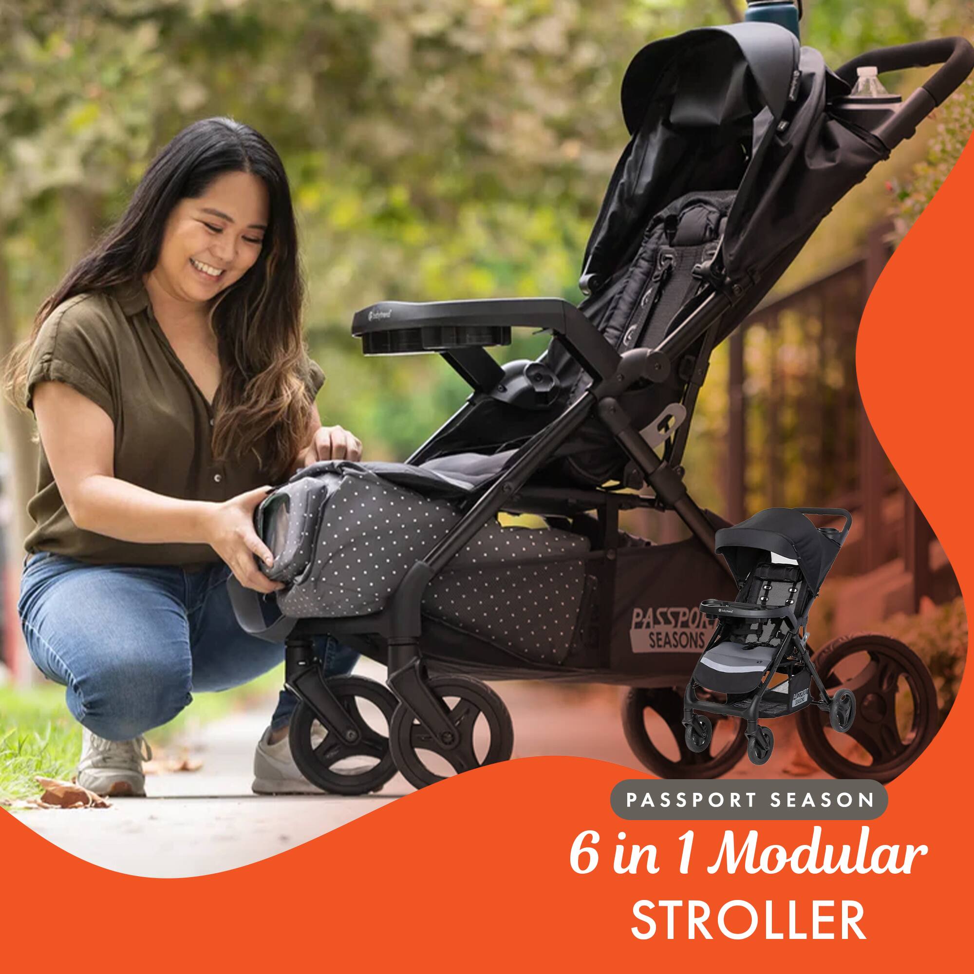 PASSPORT SEASONS  
6 in 1 Modular STROLLER