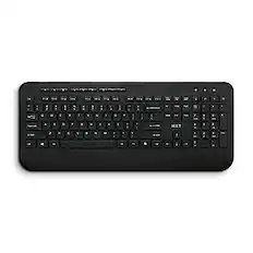 Front. NXT Technologies - Wireless Comfort Keyboard - Black.