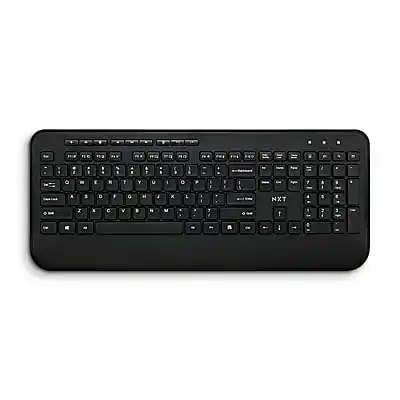 Front. NXT Technologies - Wireless Comfort Keyboard - Black.