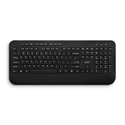 Front. NXT Technologies - NXT Technologies™ Wireless Comfort Keyboard, Black (NX60881) - Black.