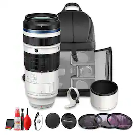 Bundle - OM System - M.Zuiko Digital ED 50-200mm f/2.8 IS PRO Telephoto Zoom Lens MFT() - Black