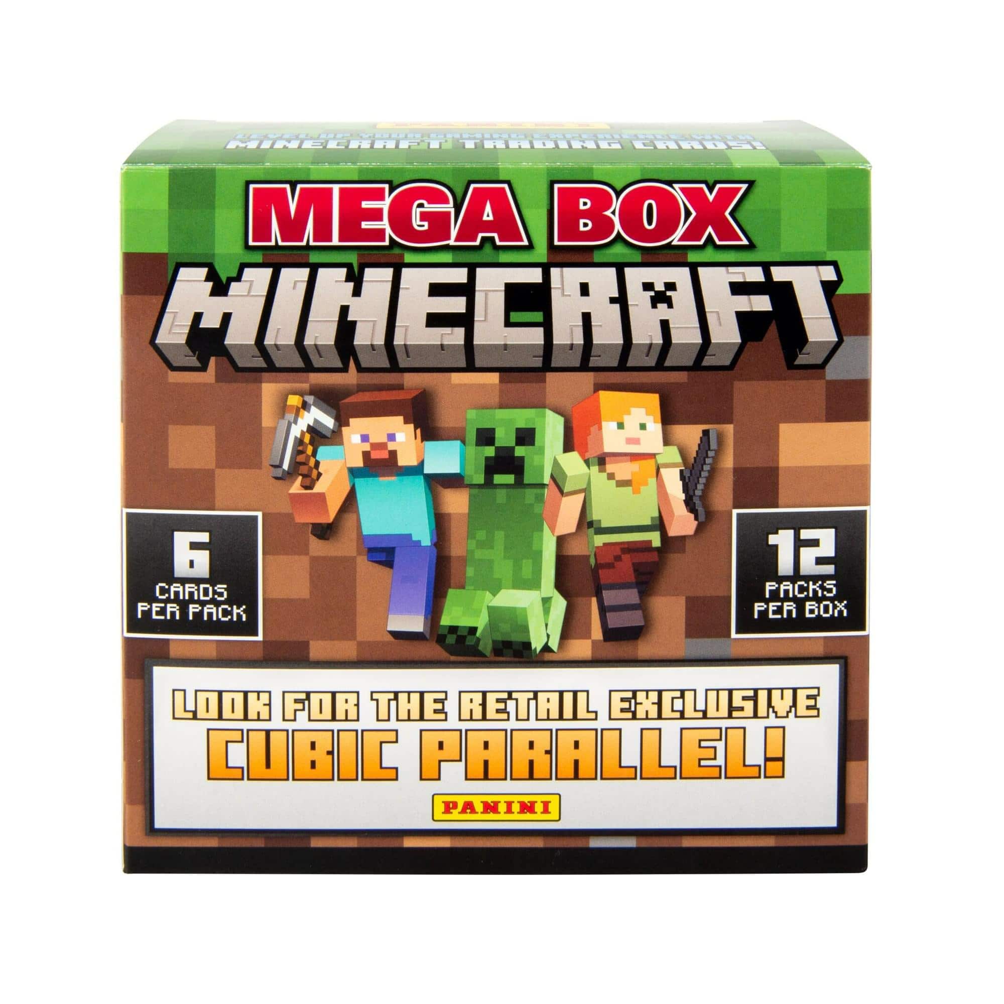 Minecraft 2024 Panini Mega Box | 12 Packs Multi Colored SP