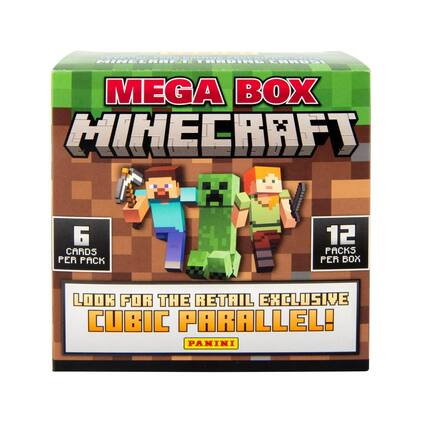 Minecraft 2024 Panini Mega Box | 12 Packs Multi Colored SP Minecraft 2024 Panini Mega Box | 12 Packs Multi Colored SP