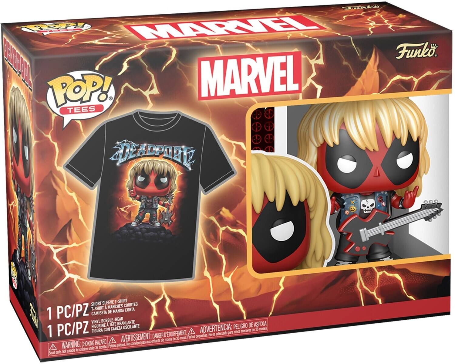 Funko. BEA0MANL MARVEL POP! TEES ZDDEACPR SHORT SLEEVE T-SHIRT MANCHES COURTES T-SHIRT A PC/PZ DE MANGA CORTA 1 CAMISETA 05 PC/PZ VINYL FIGURINE BOBBLE-HEAD A TTE CAREZA BRANLANTE OSCILANTE ADVERTENCIA: PELIGRO DE ASFIXIA. meses FIGURA CON menores de 6 1 AVERTISSEMENT: DANGER DTOUFFEMENT moi. Partes pequeias.  e adecuado para nies A de moins de 36 HAZARD, - a enfants WARNING: CHOKING pices.  convient 3 months Petites for childen under ph Not sulbble Smal
