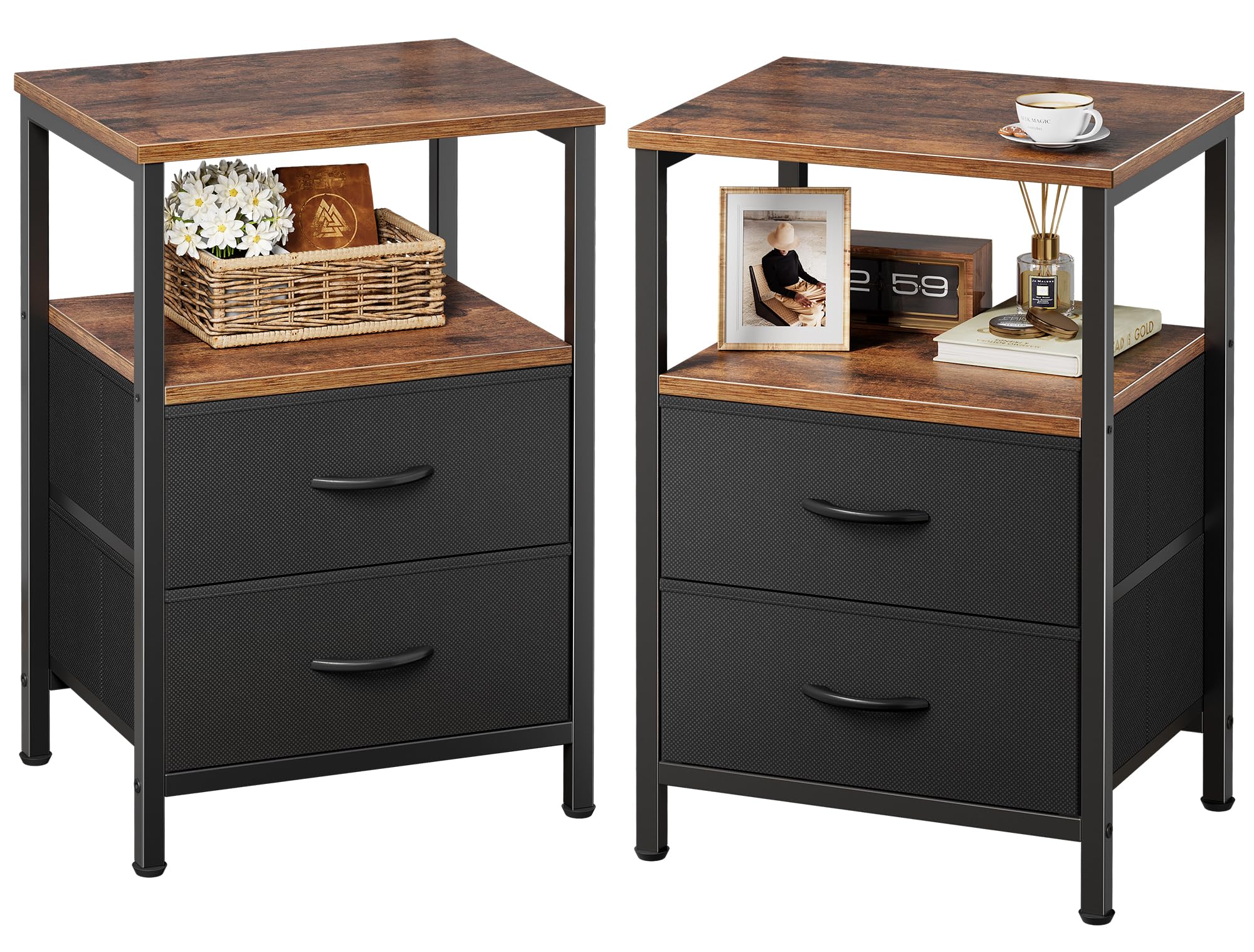 Rustic Brown and Black