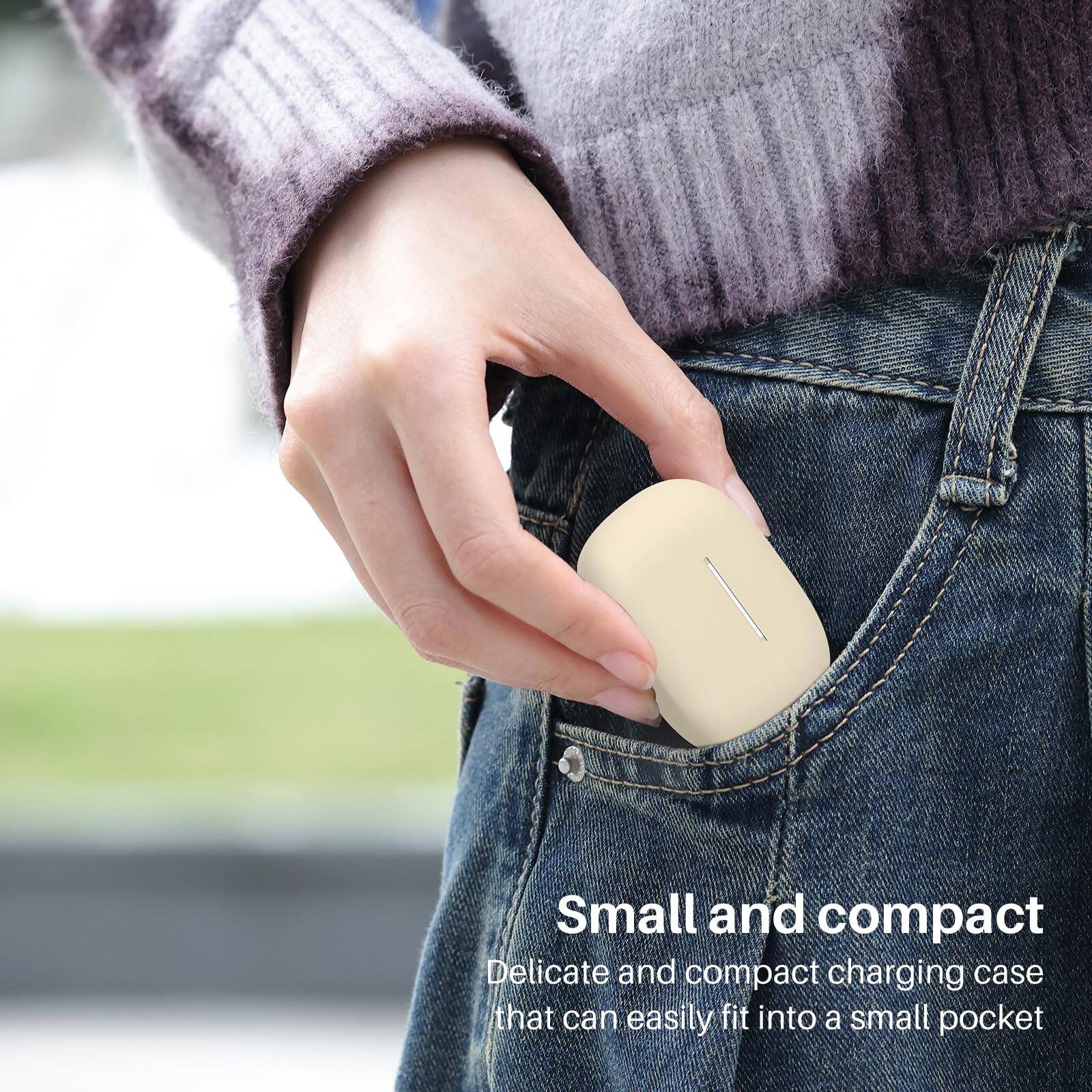 Small and compact
Delicate and compact charging case that can easily fit into a small pocket