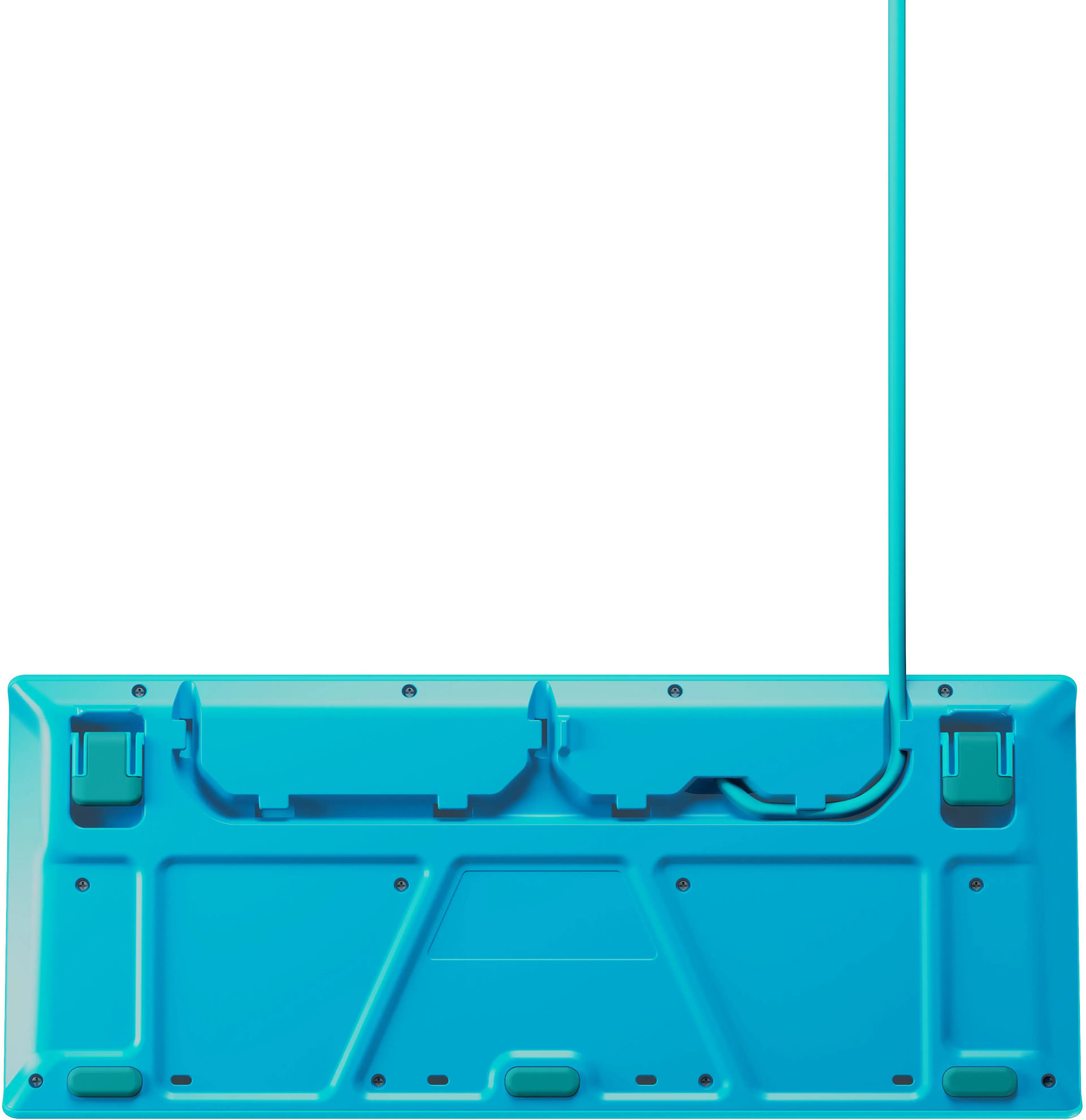 Alt View 5. SteelSeries - Apex 3 TKL Wired Membrane Whisper Quiet Switch Gaming Keyboard 8 zone RGB Backlighting - Aqua.