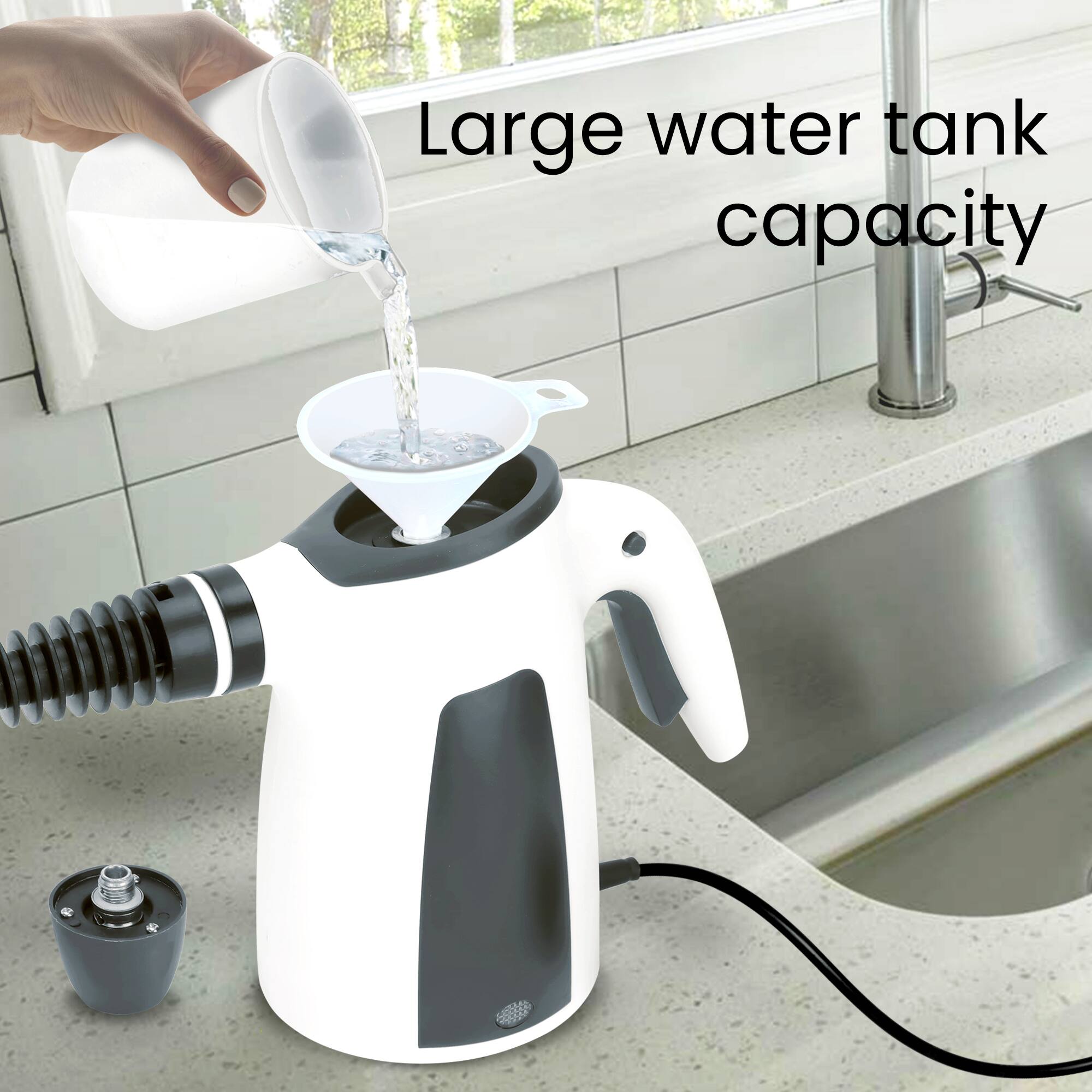 Large water tank capacity