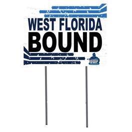 Jardine - West Florida Argonauts 18" x 24" Team Yard Sign - White