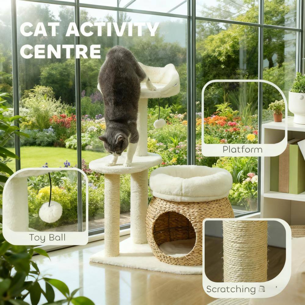 CAT ACTIVITY CENTRE

Platform  
Toy Ball  
Scratching