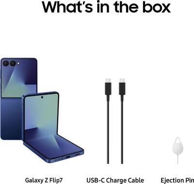 Samsung Galaxy Z Flip7 256GB (Unlocked) Blue Shadow SM-F766UDBAXAA Samsung Galaxy Z Flip7 256GB (Unlocked) Blue Shadow SM-F766UDBAXAA