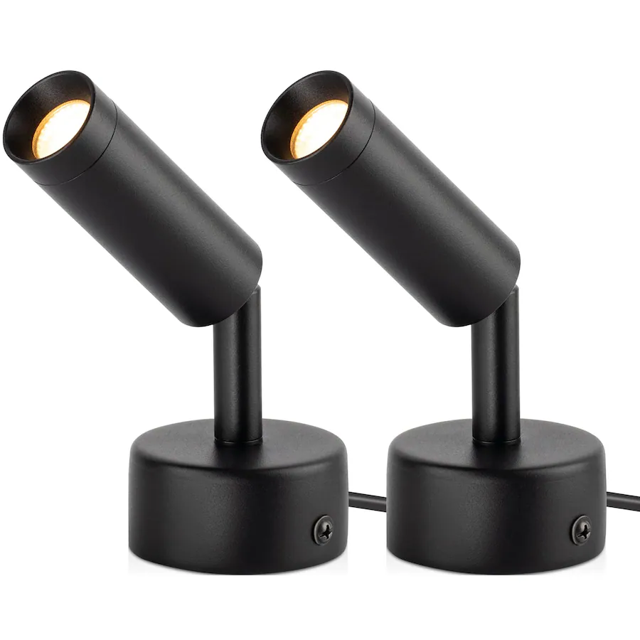 Led Center Spotlights Dazzed Corner 2 Pack LED Indoor Spotlight, 3W Accent Lighting with ...