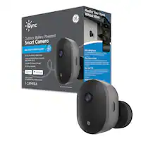 Cync - Outdoor Battery Smart Camera - Black - Front_Zoom