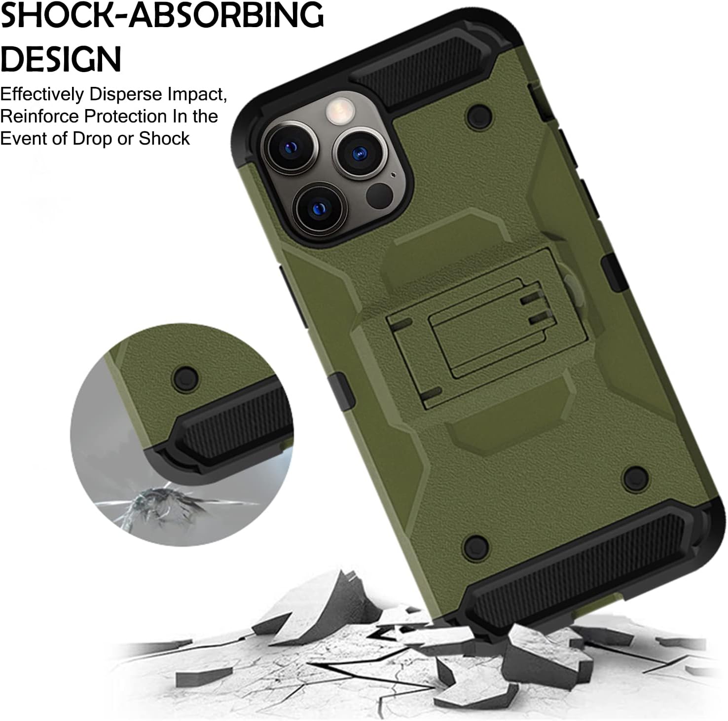 SHOCK-ABSORBING DESIGN  
Effectively Disperse Impact, Reinforce Protection In the Event of Drop or Shock