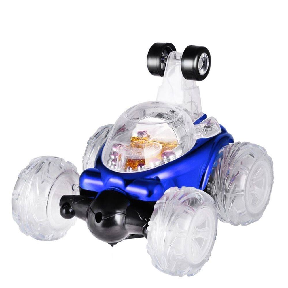 Left. Loheer - Loheer Mini RC Stunt Car Tumbling Remote Control Off Road Drift Racing Toy with Lights.