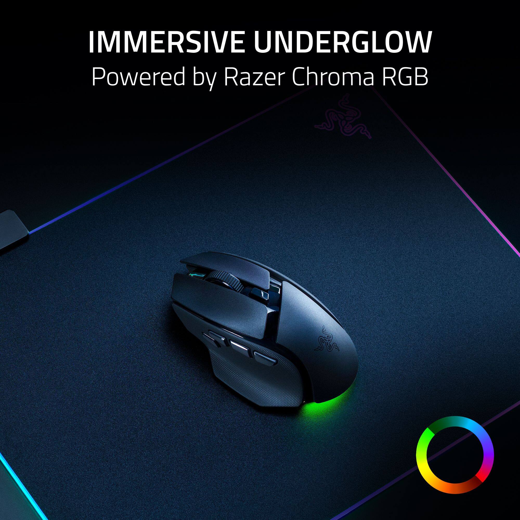 Razer Basilisk V4 HyperSpeed Ergonomic Optical Gaming Mouse with Chroma ...
