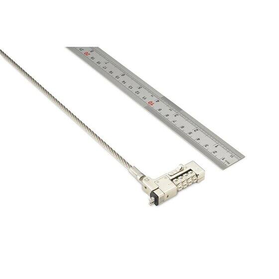 Kensington Universele 3-in-1 Combinatievergrendelingskit voor Laptops, Antidiefstalsysteem voor Computers, Flexibel Koolstofstalen Kabelslot van 1,8 Meter - K62316WW Kensington Universele 3-in-1 Combinatievergrendelingskit voor Laptops, Antidiefstalsysteem voor Computers, Flexibel Koolstofstalen Kabelslot van 1,8 Meter - K62316WW