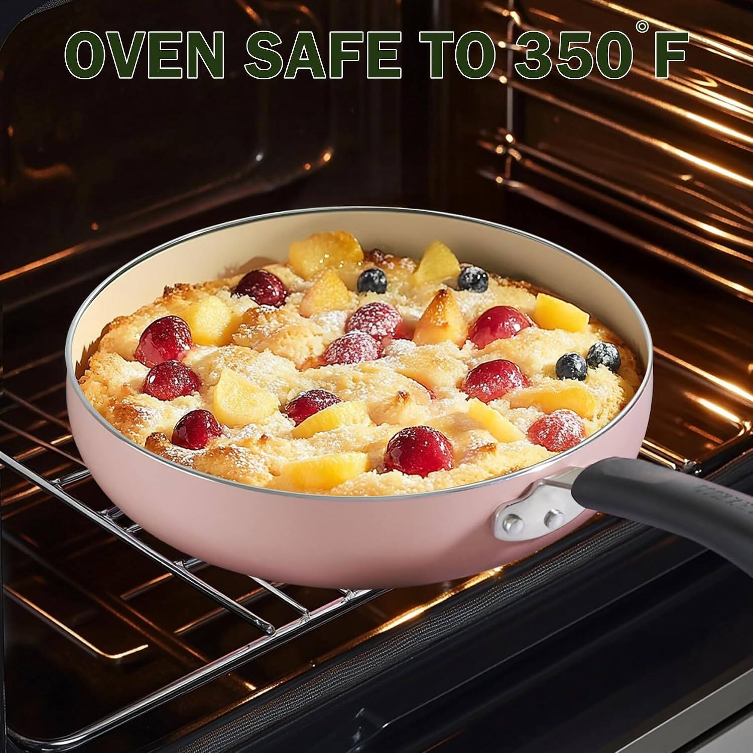 OVEN SAFE TO 350°F